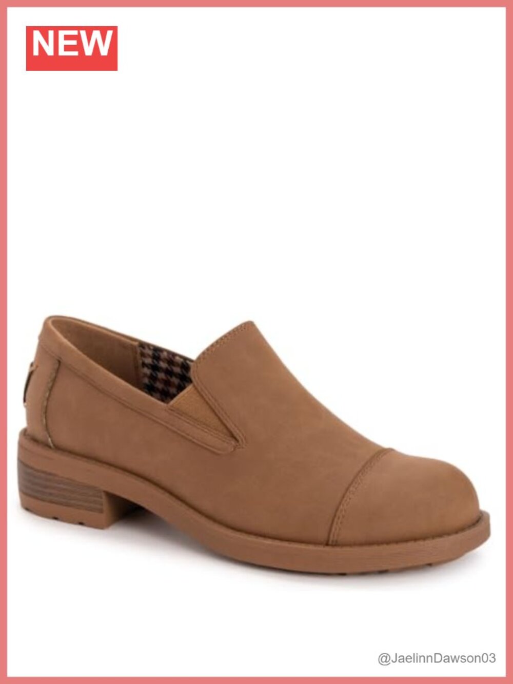 MUK LUKS Women's Vicky Loafer Heeled Slip-On Block Heel Round Toe Business